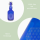 Gefuele - Glastrinkflasche Blau mit Tragegriff  -  750ml - Nachhaltig, &Ouml;kologisch, mit der Blume des Lebens